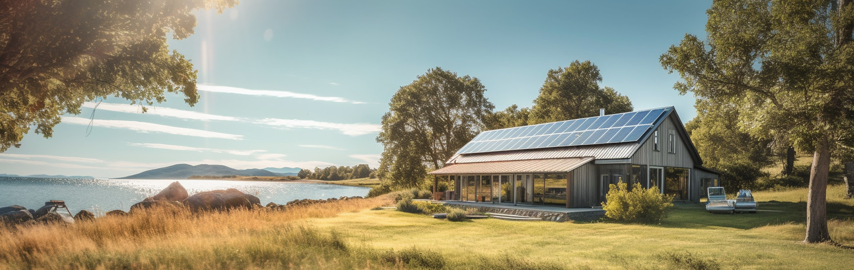 Hus med batteri och solceller, ESS